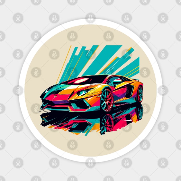 Lamborghini Aventador Magnet by Vehicles-Art